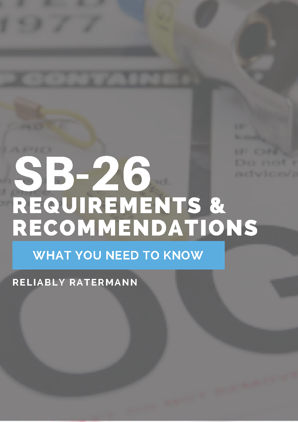 SB-26 Guidelines: Preventing Gas Mix-Ups