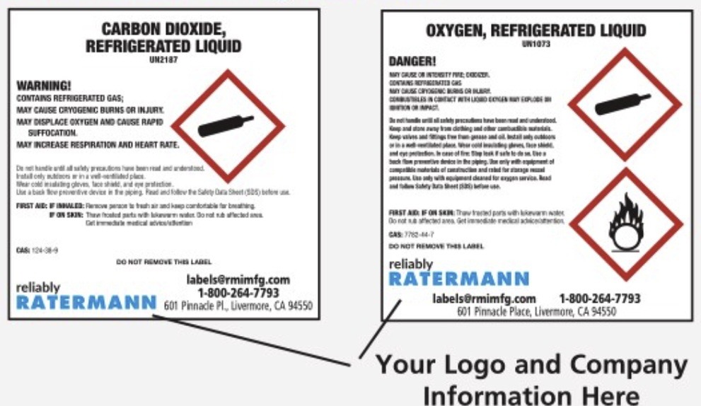 Custom Bulk Tank Labels & NFPA Diamonds